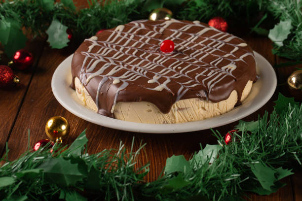 Christmas cakes with various shapes depicting Christmas. Christmas tree, snowman, thick jacket. Various cute shapes for representation that are suitable for Christmas