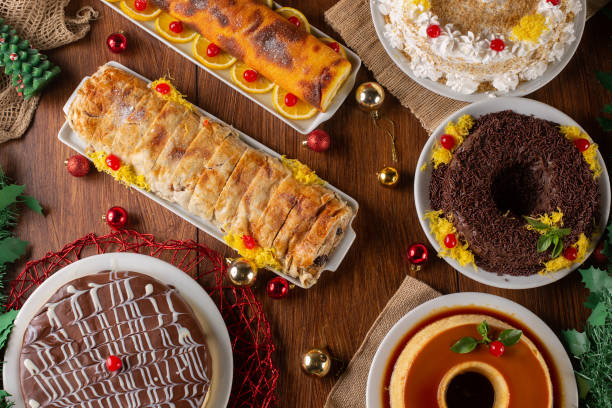 istock Assorted desserts and sweets for the Christmas party. Christmas dinner 1445077073