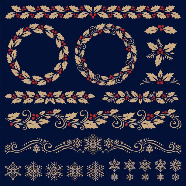 Vector illustration of Christmas ornaments