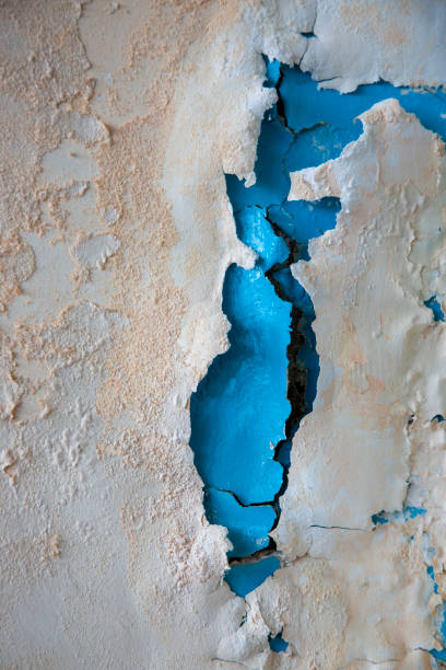 istock Background, texture of the wall surface with old paint 1445081710