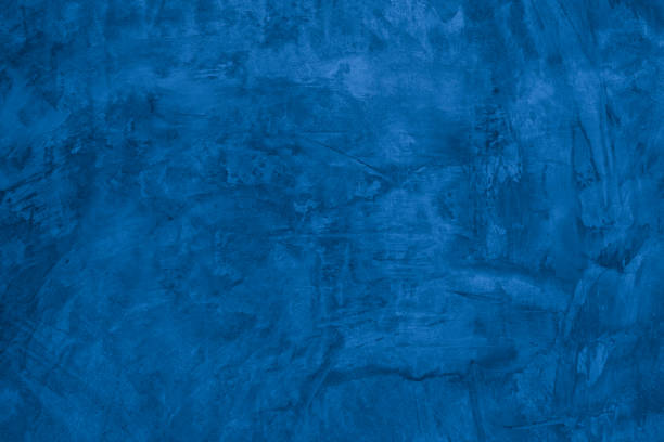 istock Old wall pattern texture cement blue dark abstract  blue color design are light with black gradient background. 1445084388