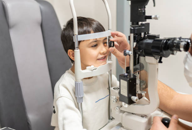 istock Child Being Examined At The Ophthalmologist 1445089481