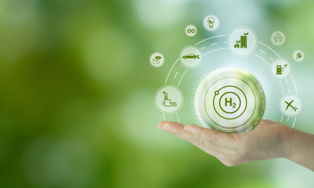 istock Clean hydrogen energy concept. Environment, eco friendly industry and alternative energy. Climate friendly energy solution in the future for net zero target. Reducing greenhouse gas emissions. 1445089568