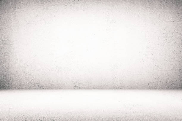 istock Abstract White Peeling Paint Concrete Room Background Using for Product Presentation Backdrop. 1445096719