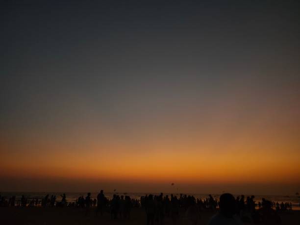 istock Just after sunset hours at Goa beach 1445104411