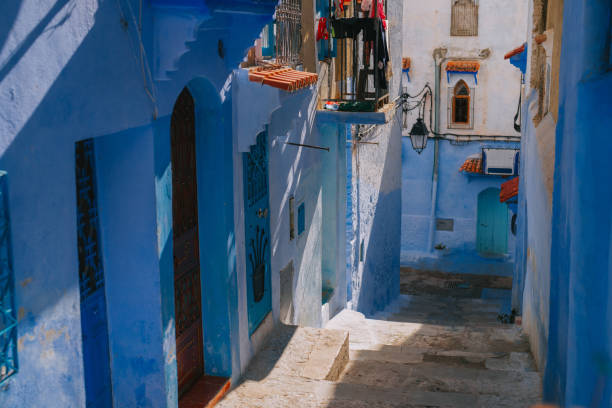 istock Chefchaouen traditional blue wall houses 1445105321