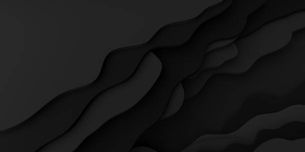 istock modern abstract background The paper cutting surface is layered and curved 3D illustration 1445109256