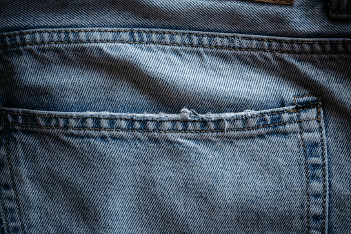 Pocket on jeans ,Jeans texture