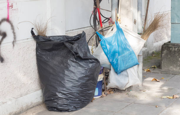 istock trash bin with rubbish pile , littering concept 1445116687
