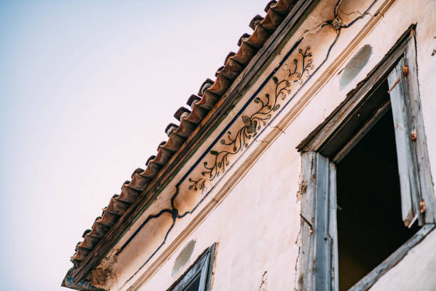 istock Decorations in Abandoned Old Greek House 1445120111