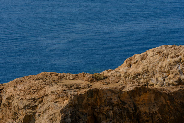 Bay with blue water in Ras Muhammad National Park at Egypt
