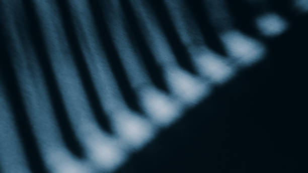 istock Abstract blurred monochrome dark blue background. 1445128293