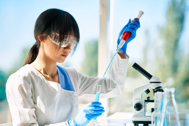 istock Asian scientist working in big modern laboratory doing some research 1445128646