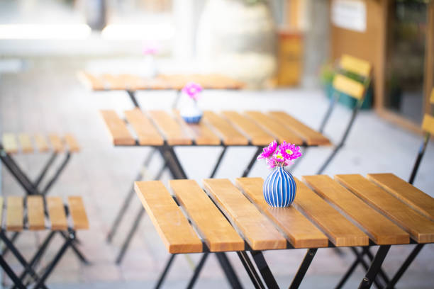 Table and chair at outdoor