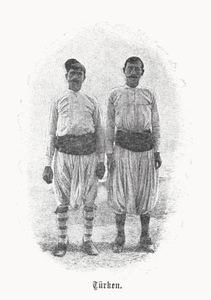 istock Two Turks from the Ottoman Empire, halftone print, published 1899 1445133278