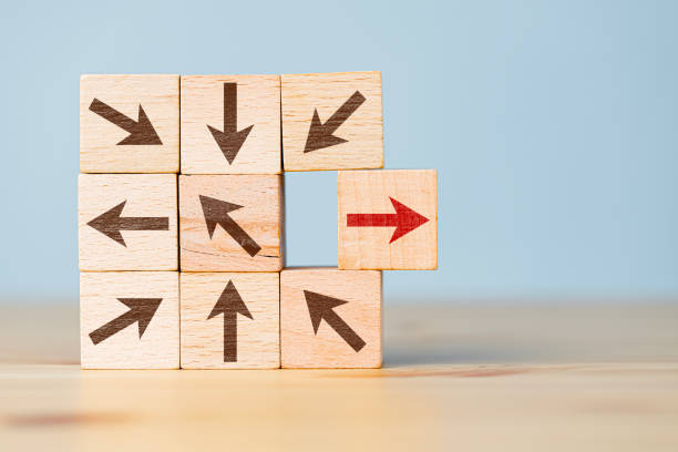 istock Thinking differently and standing out from the crowd and leadership concepts 1445140762