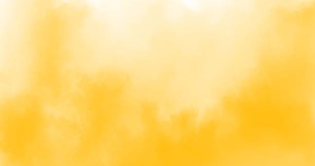 istock Yellow watercolor background, yellow background 1445143023