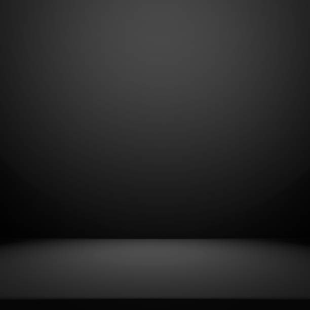 istock Abstract black room background, empty black room background 1445144770