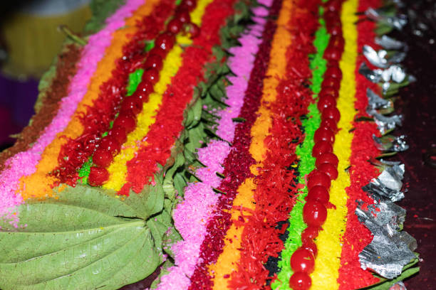 istock Betel nut chewing, also called betel quid chewing areca nut 1445151002