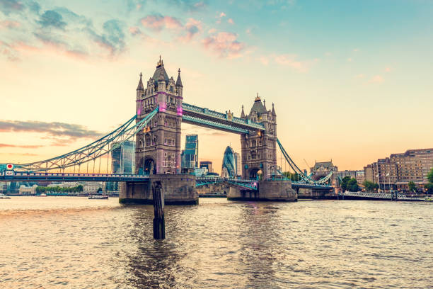 istock Tower Bridge in London, the UK at sunset. 1445151637
