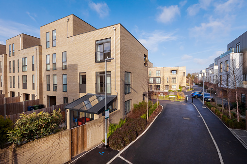 Moderan Housing Development Cambridge Modern Housing Development Stock Photo - Download Image Now ...