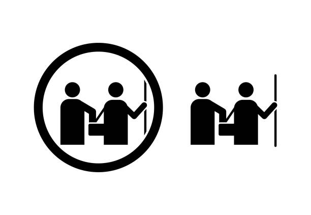 Pickpocket hand in bag public transportation icon Pickpocket hand in bag public transportation warning icon vector. pickpocketing stock illustrations