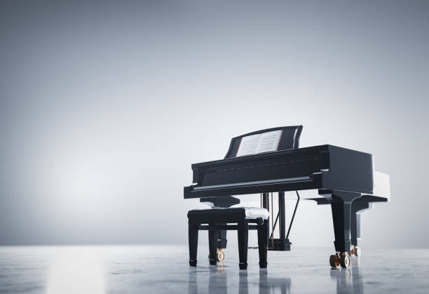 istock Classic grand piano keyboard 1445161884