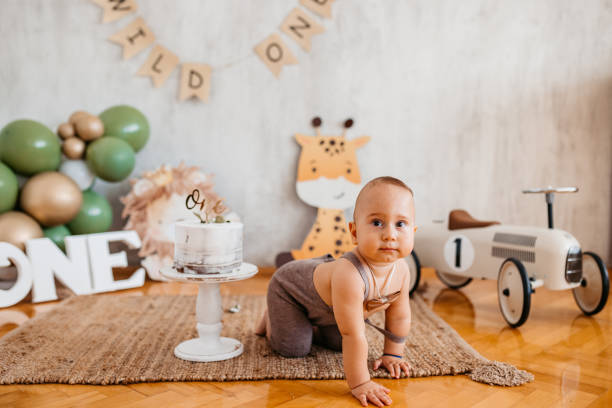 istock Baby Boy Celebrating His First Birthday 1445164260