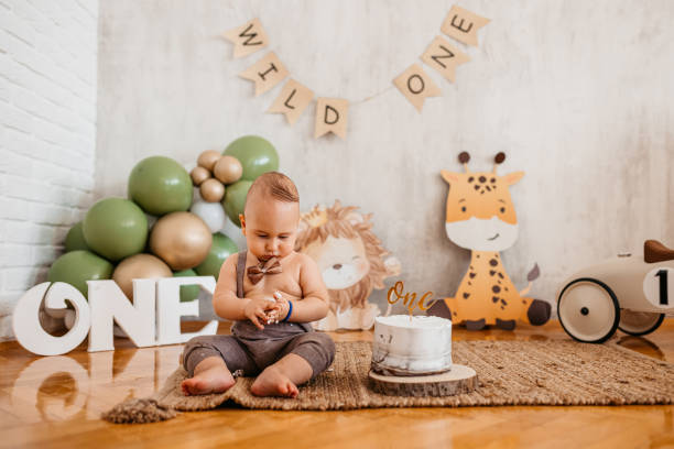 istock Baby Boy Celebrating His First Birthday 1445164844