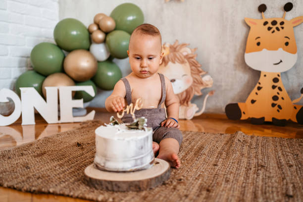 istock Baby Boy Celebrating His First Birthday 1445165426