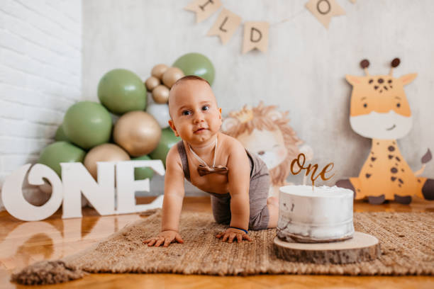 istock Baby Boy Celebrating His First Birthday 1445165567