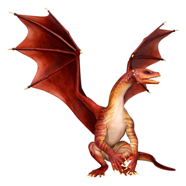 istock 3D Rendering Fairy Tale Dragon on White 1445165978