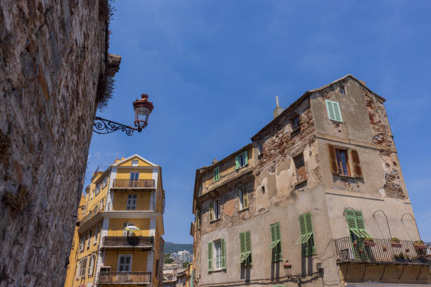 houses in the old town of Bastia