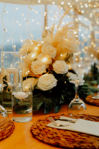 istock wedding flower and water candle organization decorate 1445177083