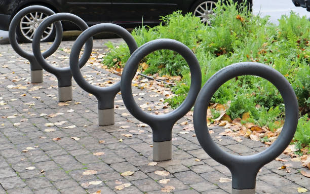 Parking lot for bicycles outdoor