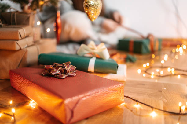 istock Christmas presents under the Christmas tree 1445179141