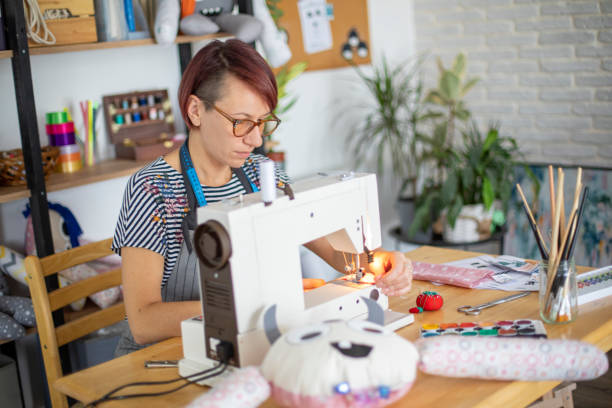 istock Small business owner working from home office 1445183703