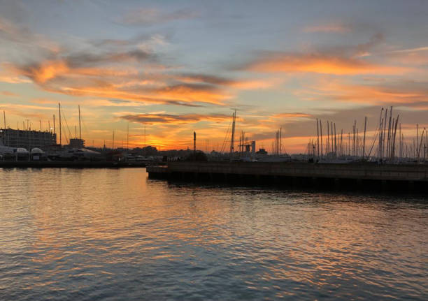 istock Rimini’s port pictured at sunset 1445193035