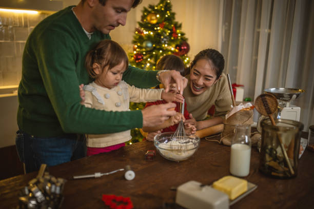 istock Family baking Christmas cookies 1445200741