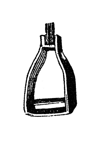 Antique engraving illustration: Stirrup