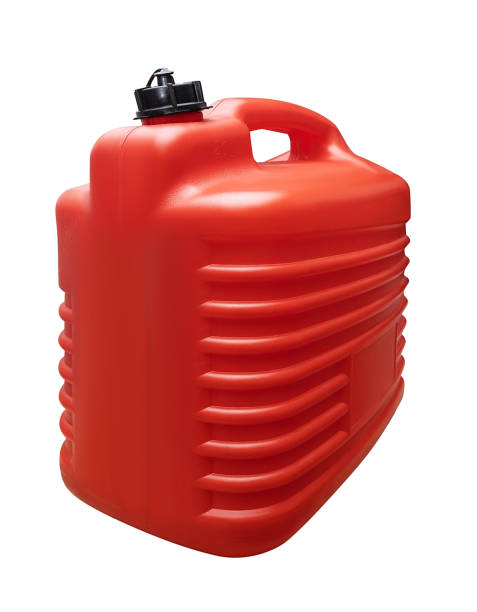 istock Gas can. Red fuel canister. 1445203652