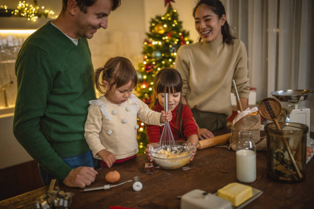 istock Family baking cookies for Christmas 1445204083