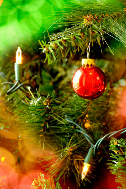 istock Christmas Decorations and Lights Red and Green Celebrating 1445206740