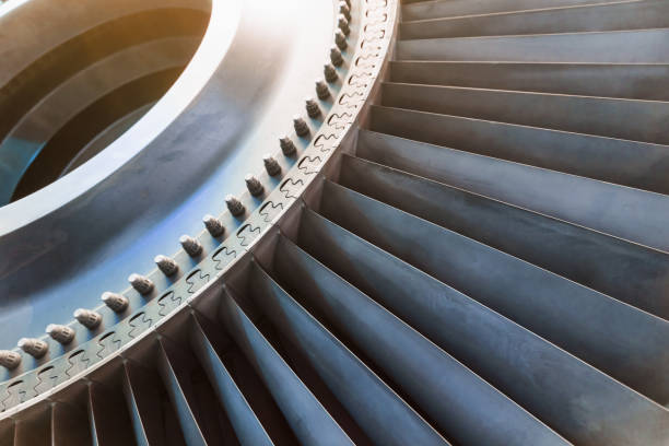 istock Disassembled gas turbine to generate electricity for structural elements 1445215917