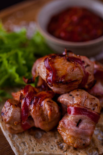 istock Chiken shashlik with homemade adjika 1445219732