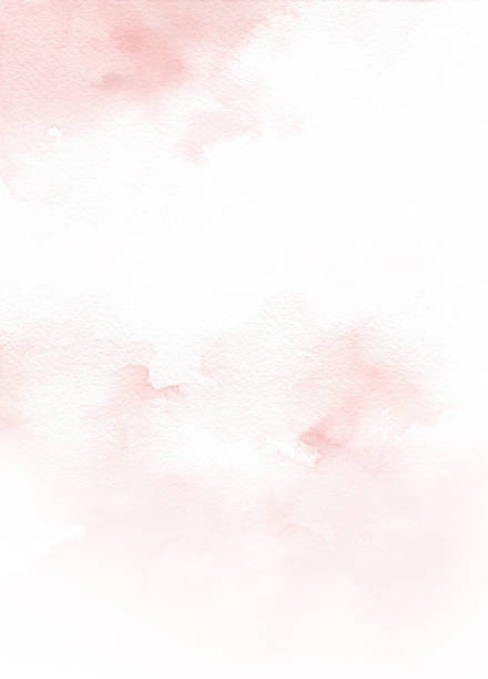 istock Pink abstract watercolor painting on white paper texture background for invitation card, book cover decorations and more 1445228746