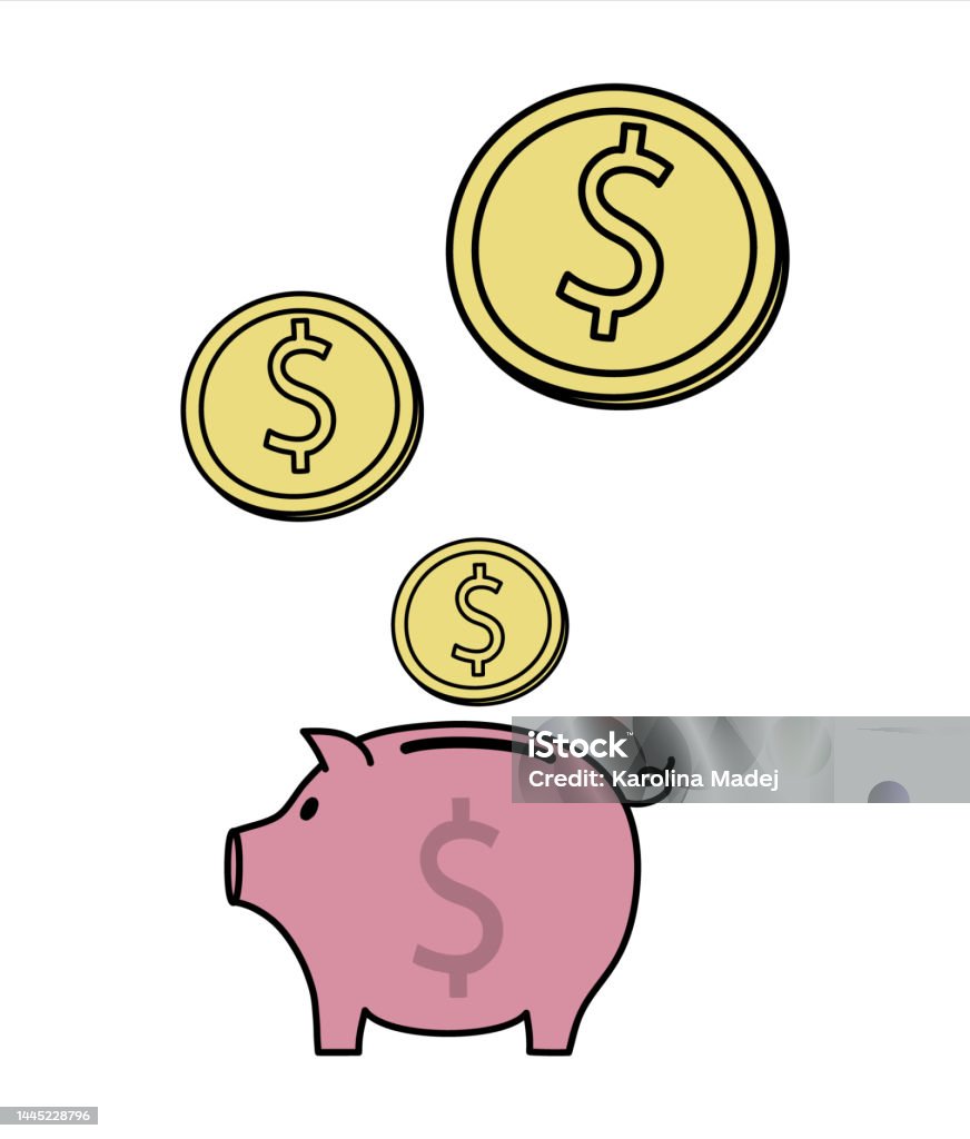Heo Đất Với Đô La Khái Niệm Tiết Kiệm Tiền Vectơ Hình minh họa Sẵn ...