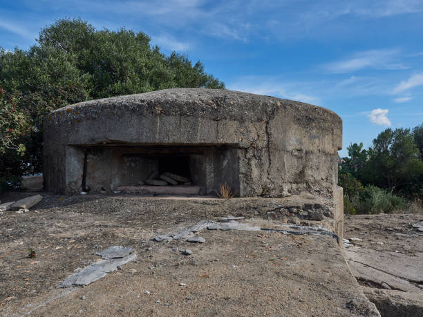 A picture of a second world war bunker