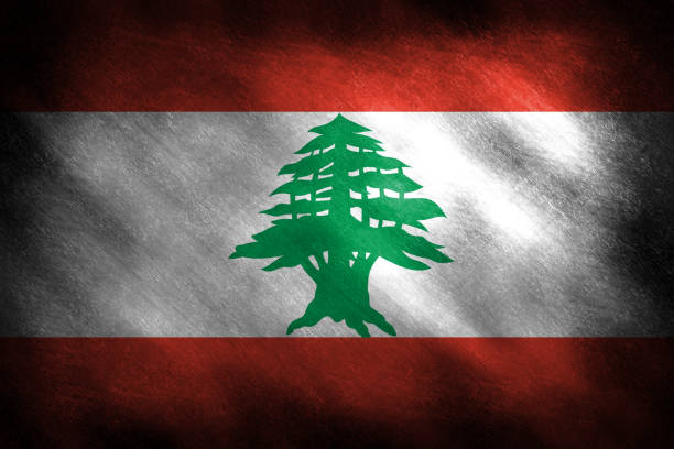 ilustrações de stock, clip art, desenhos animados e ícones de the flag of lebanon - lebanese flag