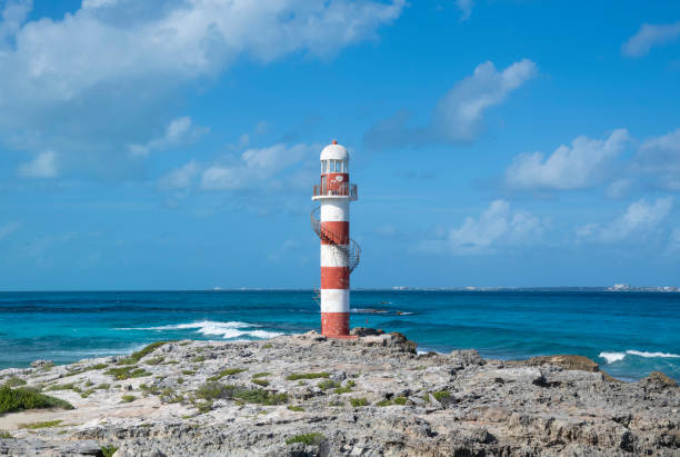 istock Punta Cancun lighthouse and Isla Mujeres 1445237647